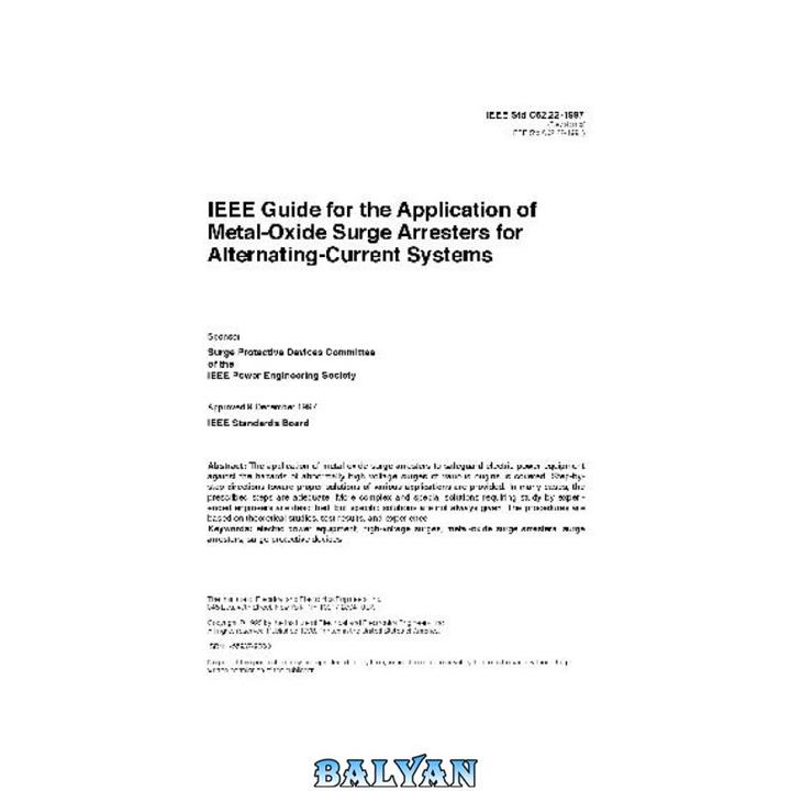 دانلود کتاب IEEE Guide for the Application of Metal-Oxide Surge Arresters for Alternating-Current Systems